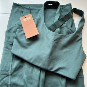 Girlfriend Collective High Support Bra & Compressive Pocket Leggings Set